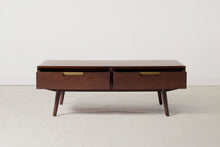 Couchtisch 01, Nussbaum / Vier Schubladen