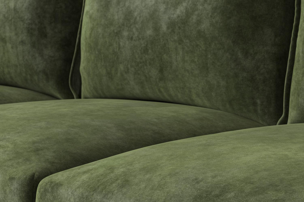 Dreisitzer-Ecksofa Model 06 mit Ecke rechts, Tannengrün