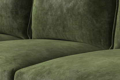 Dreisitzer-Ecksofa Model 06 mit Ecke rechts, Tannengrün
