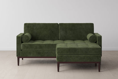 2-Seater Sofa in green mottled velvet