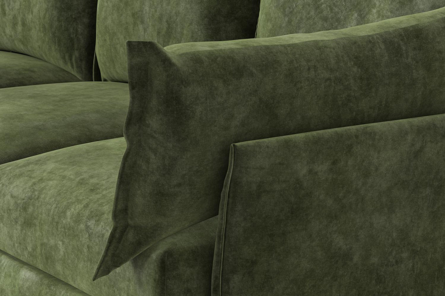 Model 06 Corner Sofa with Ottoman, Conifer
