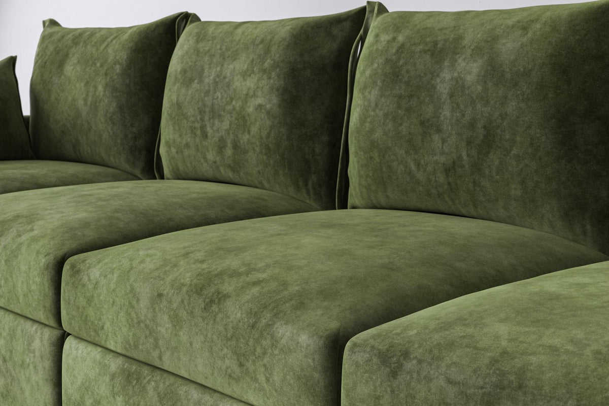 Model 06 Corner Sofa with Ottoman, Conifer