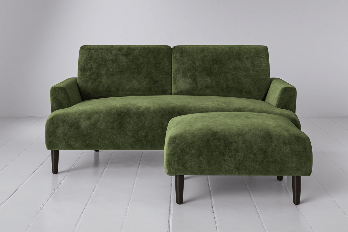 Model 05 Zweisitzer Sofa mit Hocker
