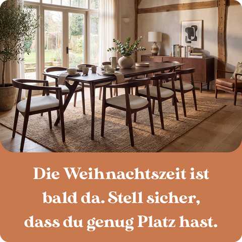 Die Weihnachtszeit ist bald da. Stell sicher, dass du genug Platz hast.