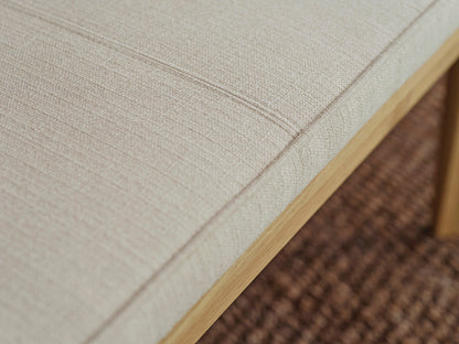 Esszimmerbank 01, Eiche / Hellbeige
