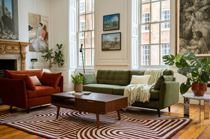 Dreisitzer-Sofa Model 10, Laubgrün