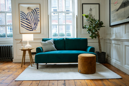 Zweisitzer-Sofa Model 05, Eisvogelblau