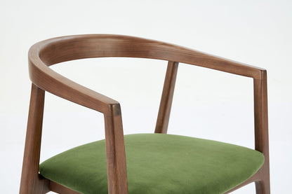 Dining Chair 01 (set of 2), Walnut / Vine