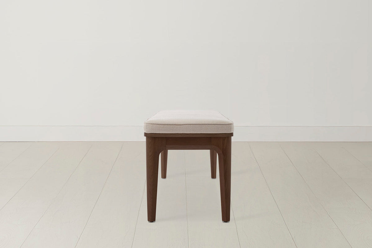 Dining Bench 01, Walnut / Oatmeal