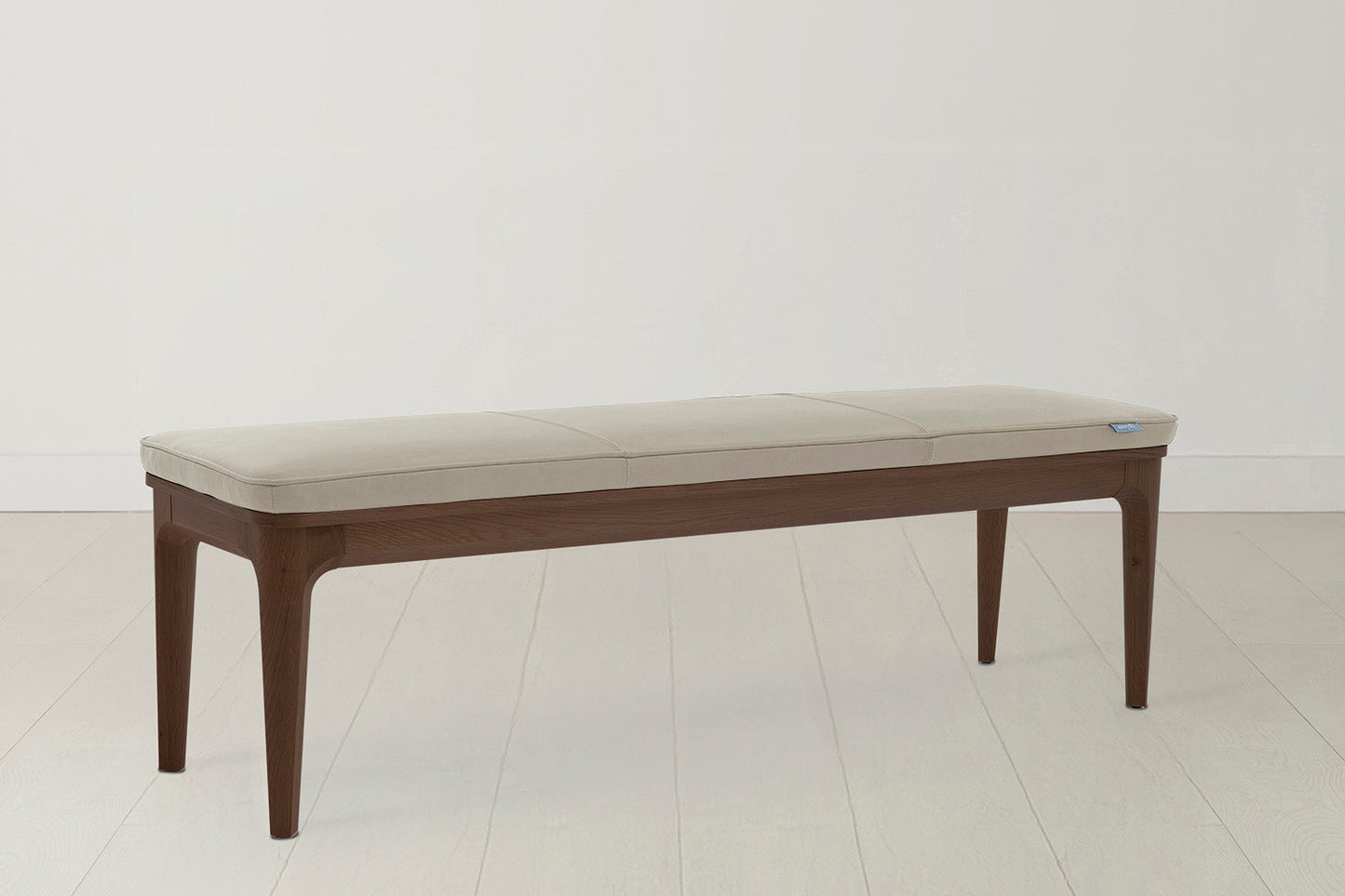 Dining Bench 01, Walnut / Oyster