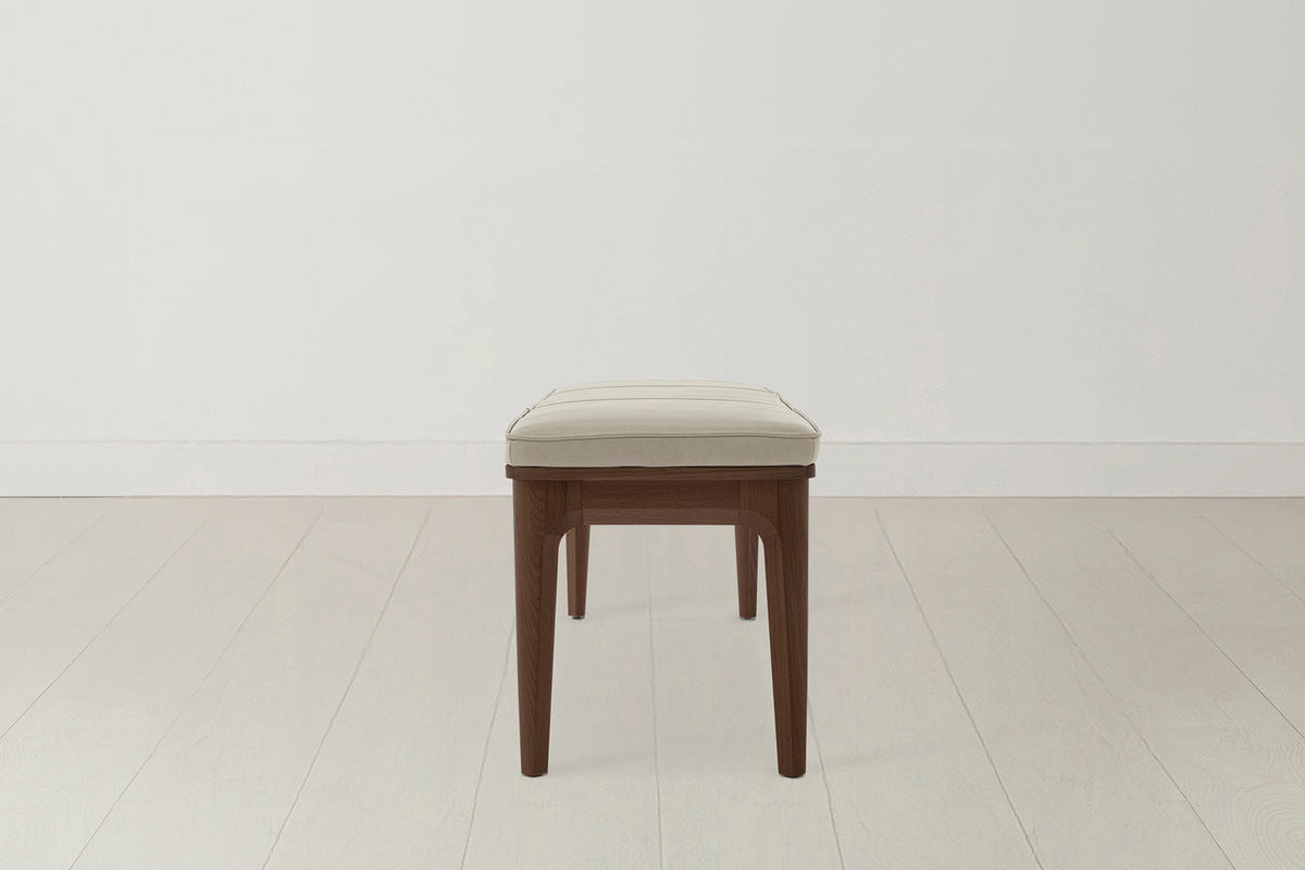 Dining Bench 01, Walnut / Oyster