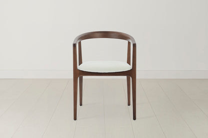 Dining Chair 01 (set of 2), Walnut / Ivory