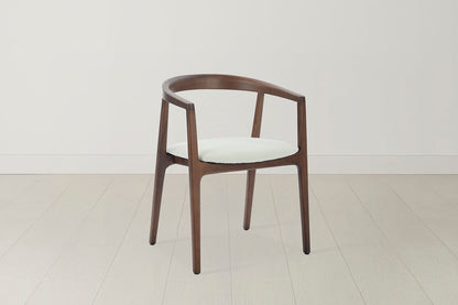 Dining Chair 01 (set of 2), Walnut / Ivory