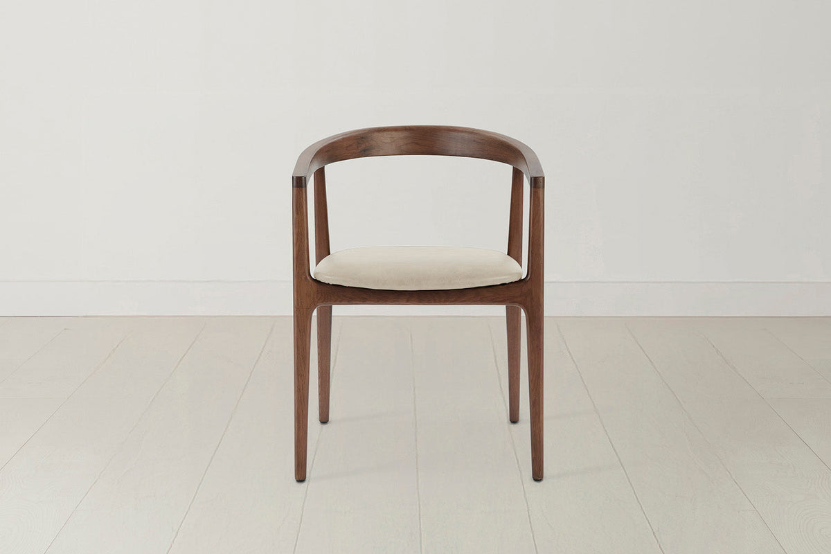 Dining Chair 01 (set of 2), Walnut / Oyster
