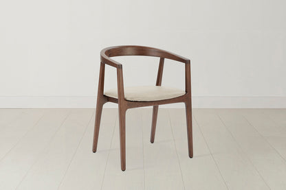 Dining Chair 01 (set of 2), Walnut / Oyster