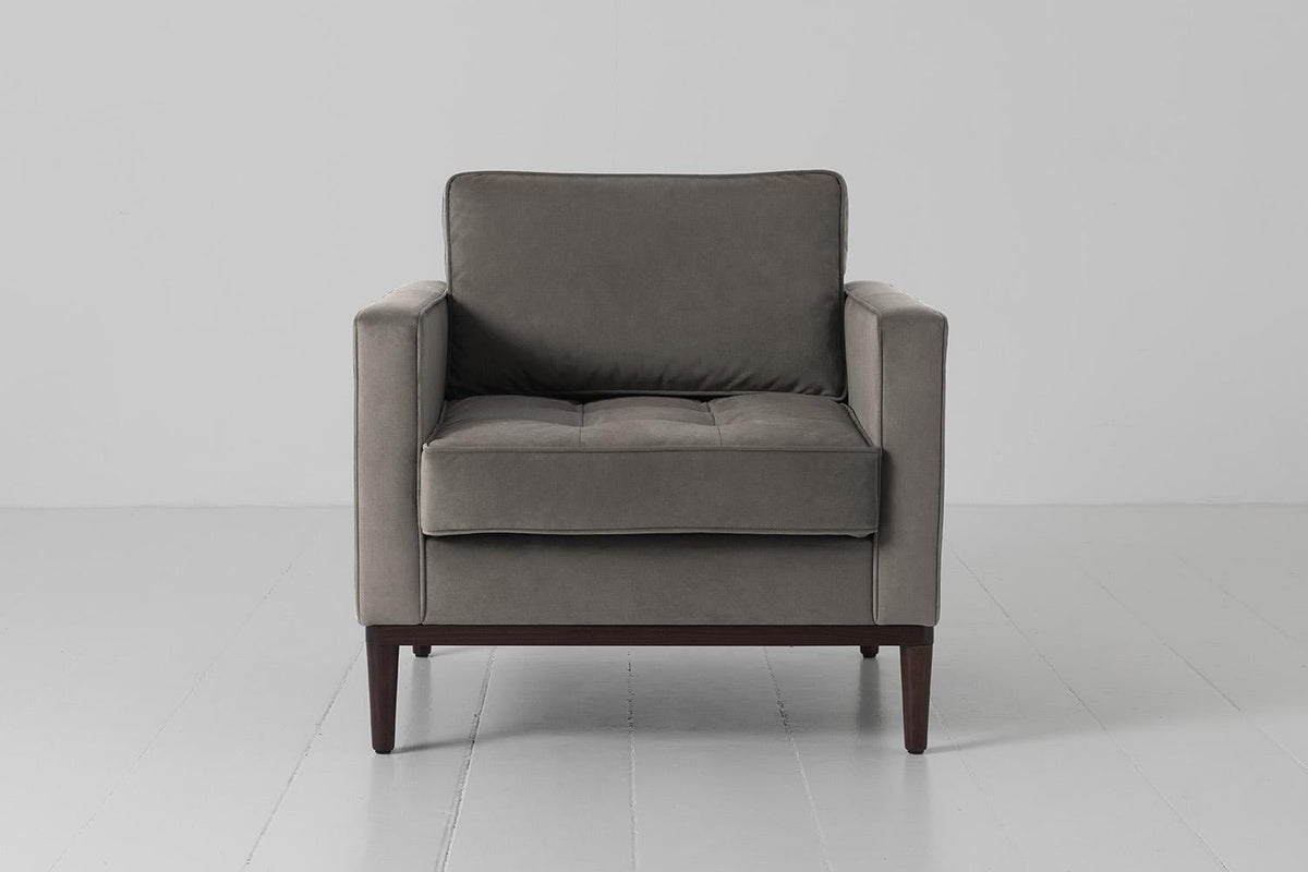 Sessel Model 02, Elefantengrau