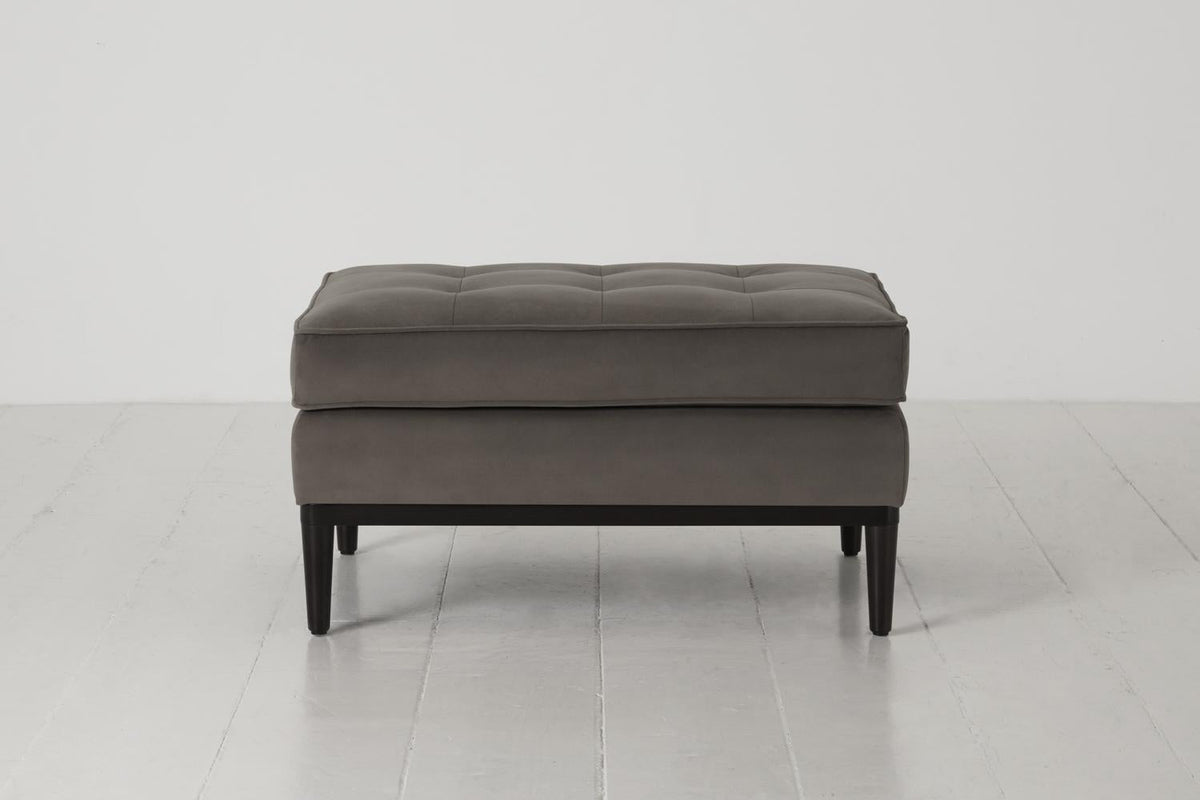 Polsterhocker Model 02, Elefantengrau