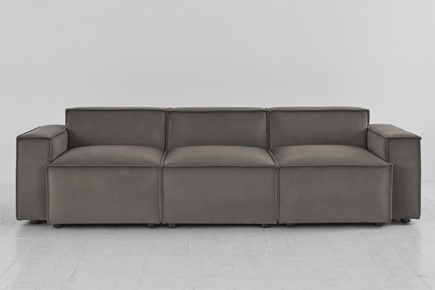 Dreisitzer-Sofa Model 03, Elefantengrau