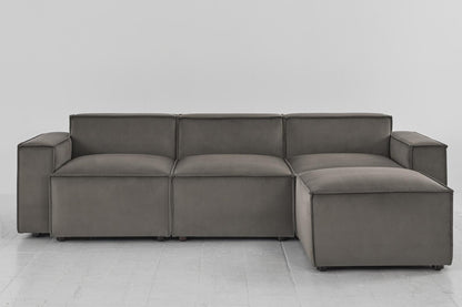 Model 03 3-Seater Right Chaise Sofa, Elephant