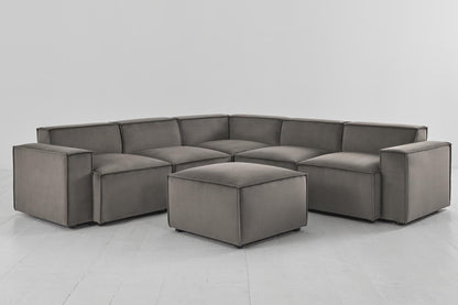 Model 03 Corner Sofa with Ottoman, Elephant