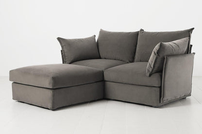 Model 06 2-Seater Left Chaise Sofa, Elephant