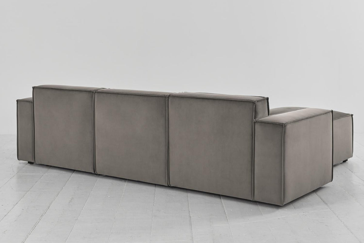 Model 03 3-Seater Left Chaise Sofa, Elephant