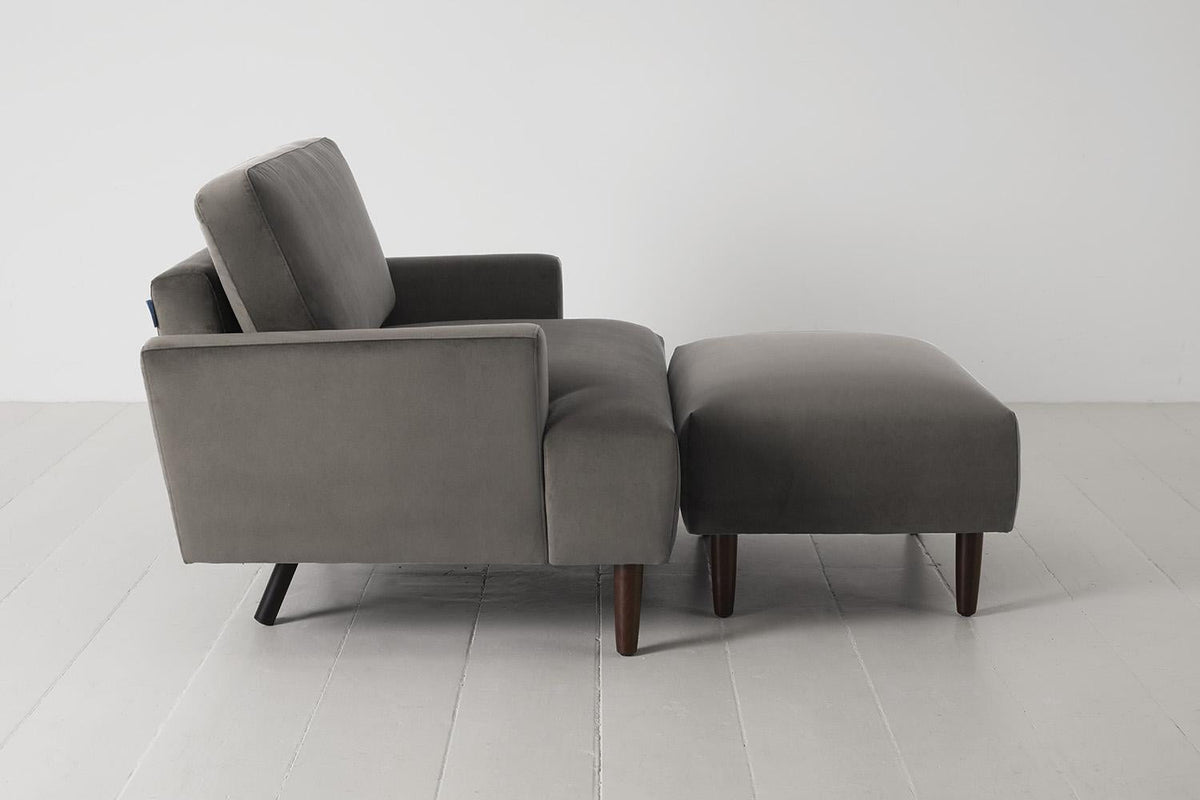 Chaiselongue Model 05, Elefantengrau