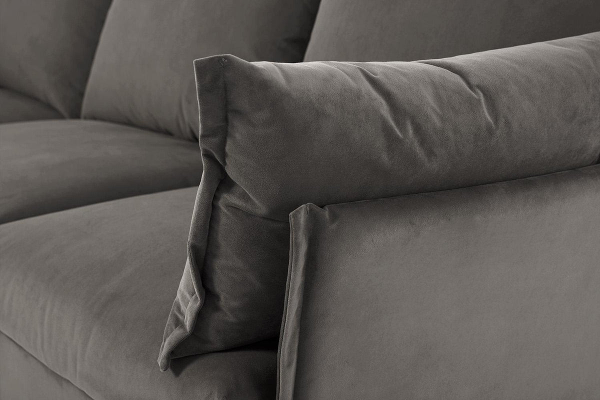 Dreisitzer-Ecksofa Model 06 mit Ecke rechts, Elefantengrau