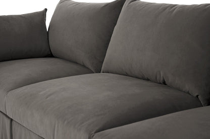 Model 06 Corner Sofa with Ottoman, Elephant