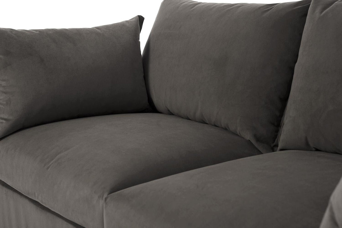 Zweisitzer-Ecksofa Model 06 mit Ecke rechts, Elefantengrau