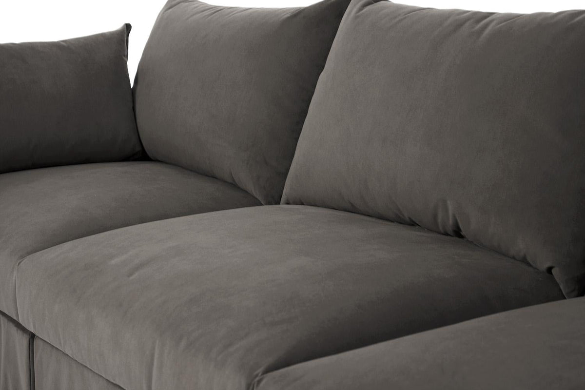 Dreisitzer-Ecksofa Model 06 mit Ecke rechts, Elefantengrau