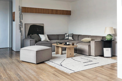 Model 03 Corner Sofa with Ottoman, Elephant