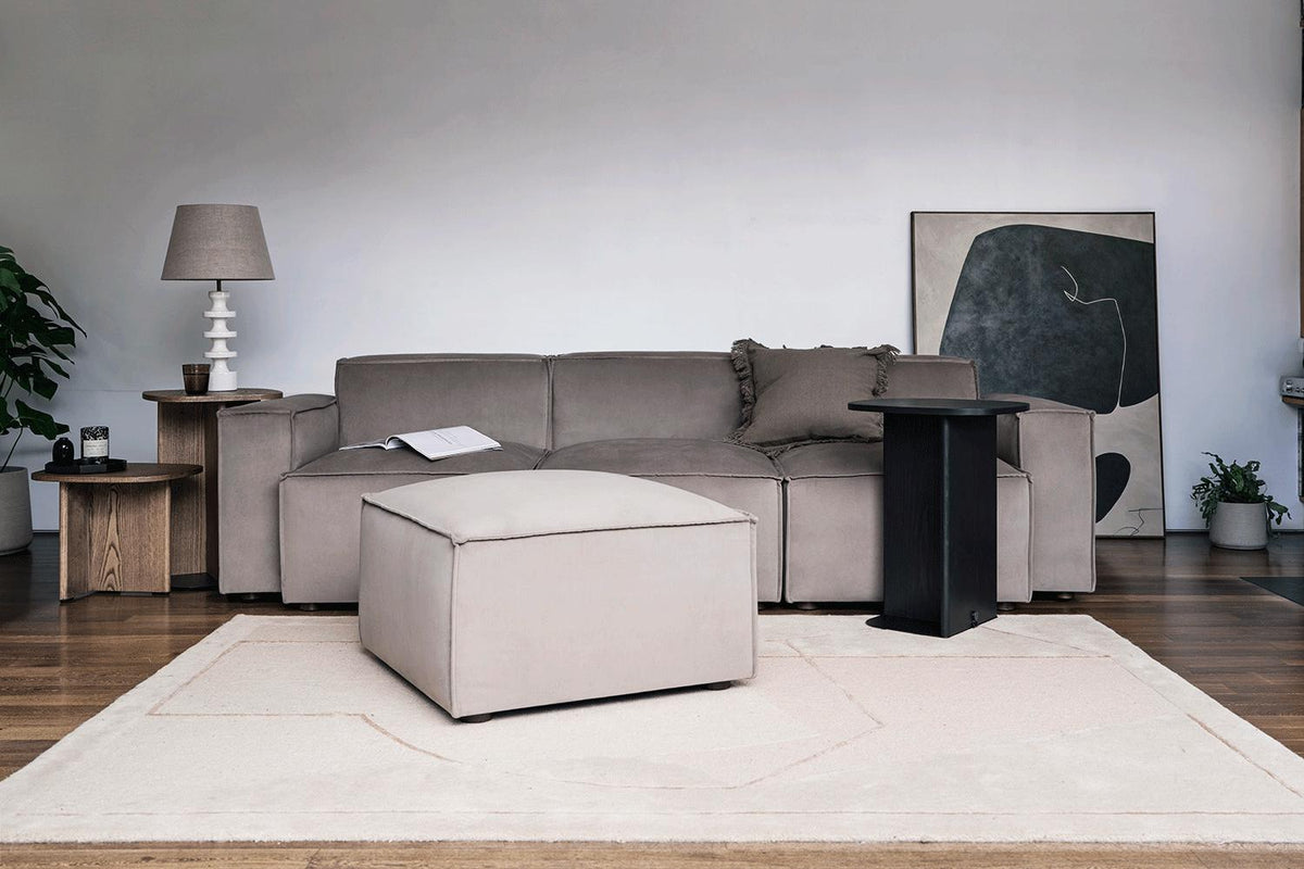 Model 03 3-Seater Left Chaise Sofa, Elephant