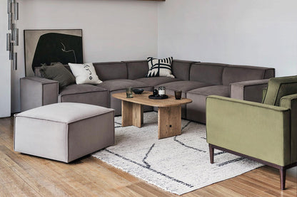 Model 03 Corner Sofa with Ottoman, Elephant