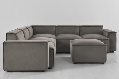 Model 03 Corner Sofa with Ottoman, Elephant