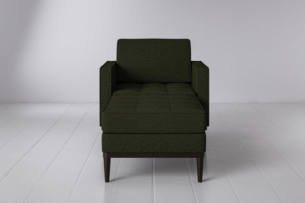 Chaiselongue Model 02, Farngrün