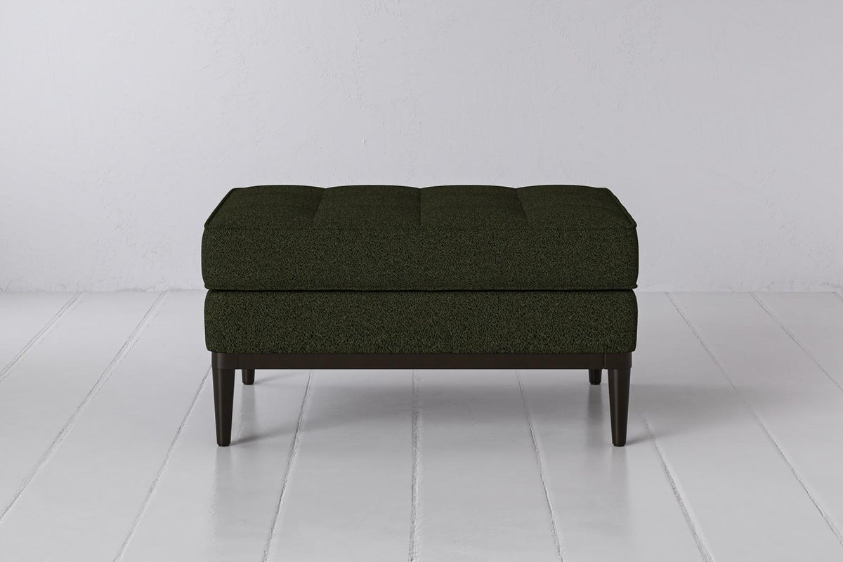 Polsterhocker Model 02, Farngrün