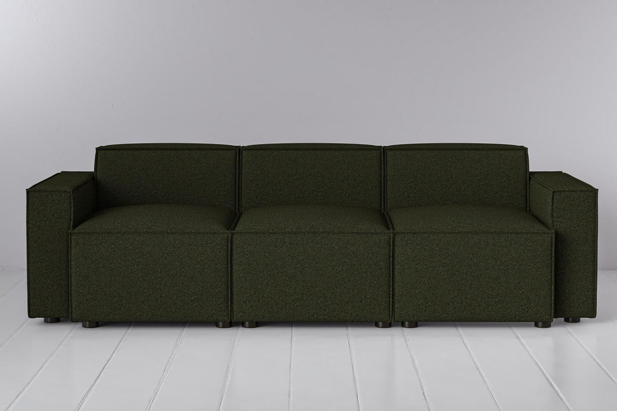 Dreisitzer-Sofa Model 03, Farngrün