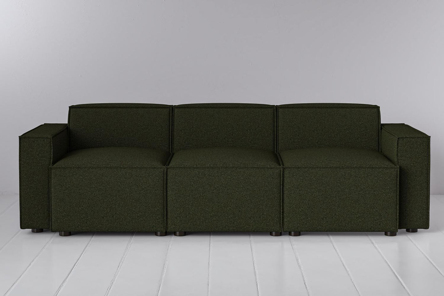 Dreisitzer-Sofa Model 03, Farngrün