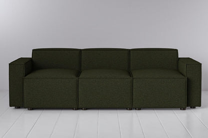 Dreisitzer-Sofa Model 03, Farngrün