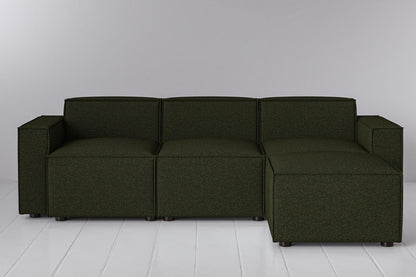 Model 03 3-Seater Right Chaise Sofa, Fern