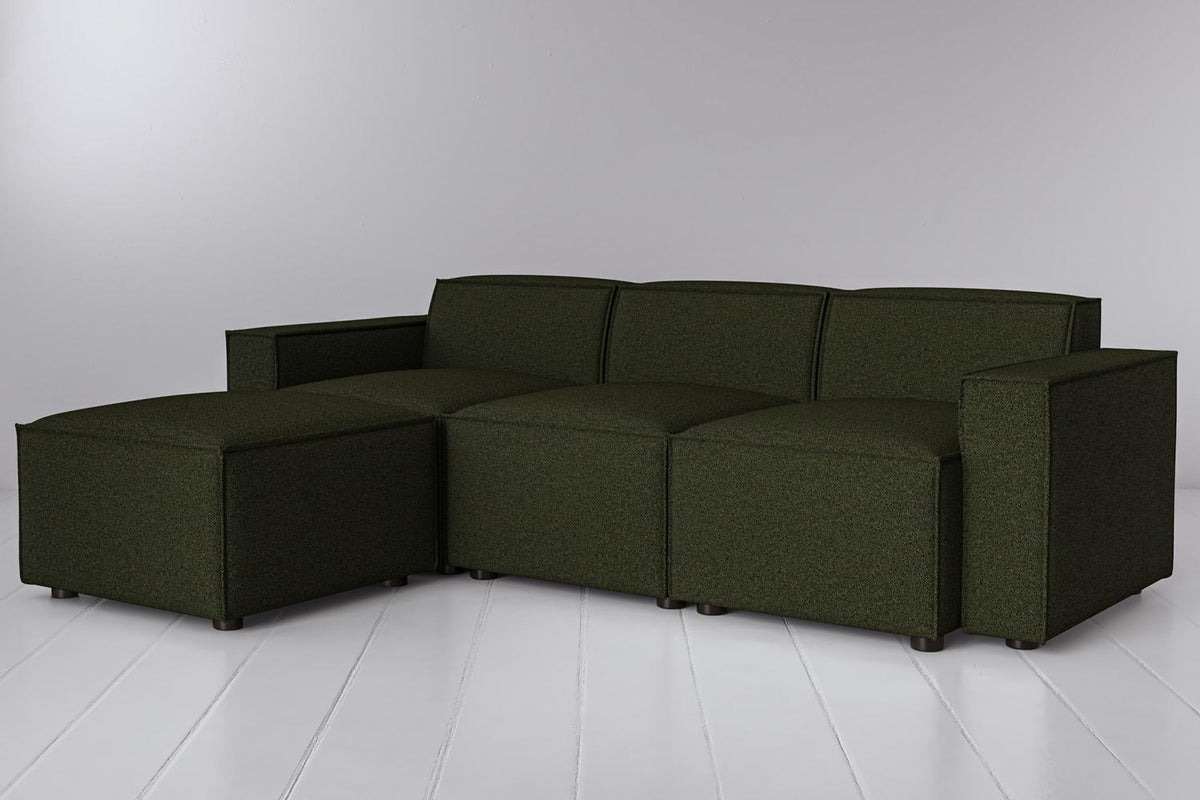 Model 03 3-Seater Left Chaise Sofa, Fern