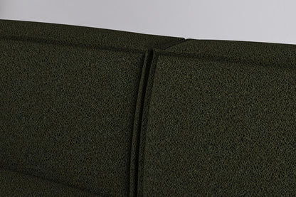 Zweisitzer-Sofa Model 03 mit Chaiselongue links, Farngrün
