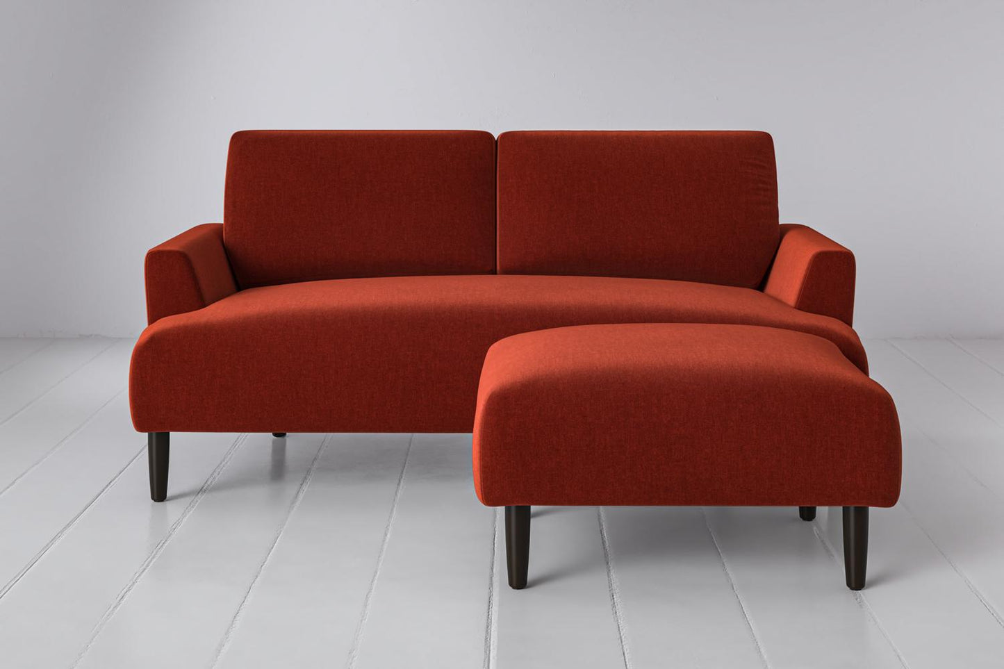 Model 05 Zweisitzer Sofa mit Hocker