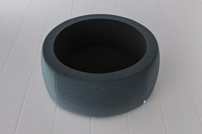 Polsterhocker 01, Wasserblau