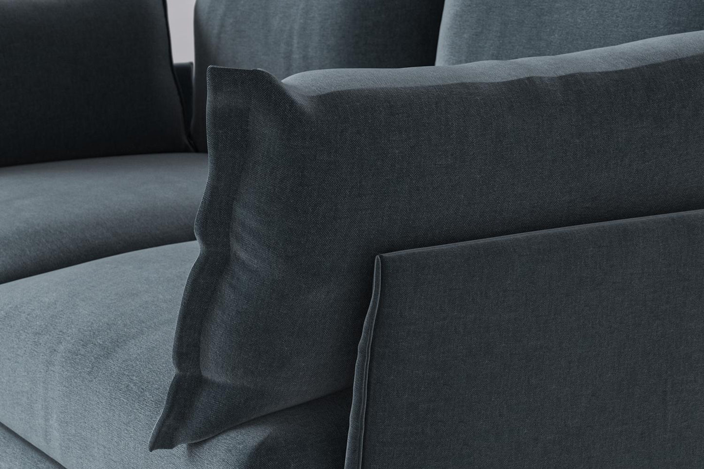 Model 06 2-Seater Right Chaise Sofa, Hydro