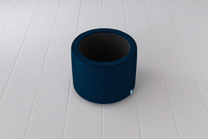 Polsterhocker 03, Indigoblau