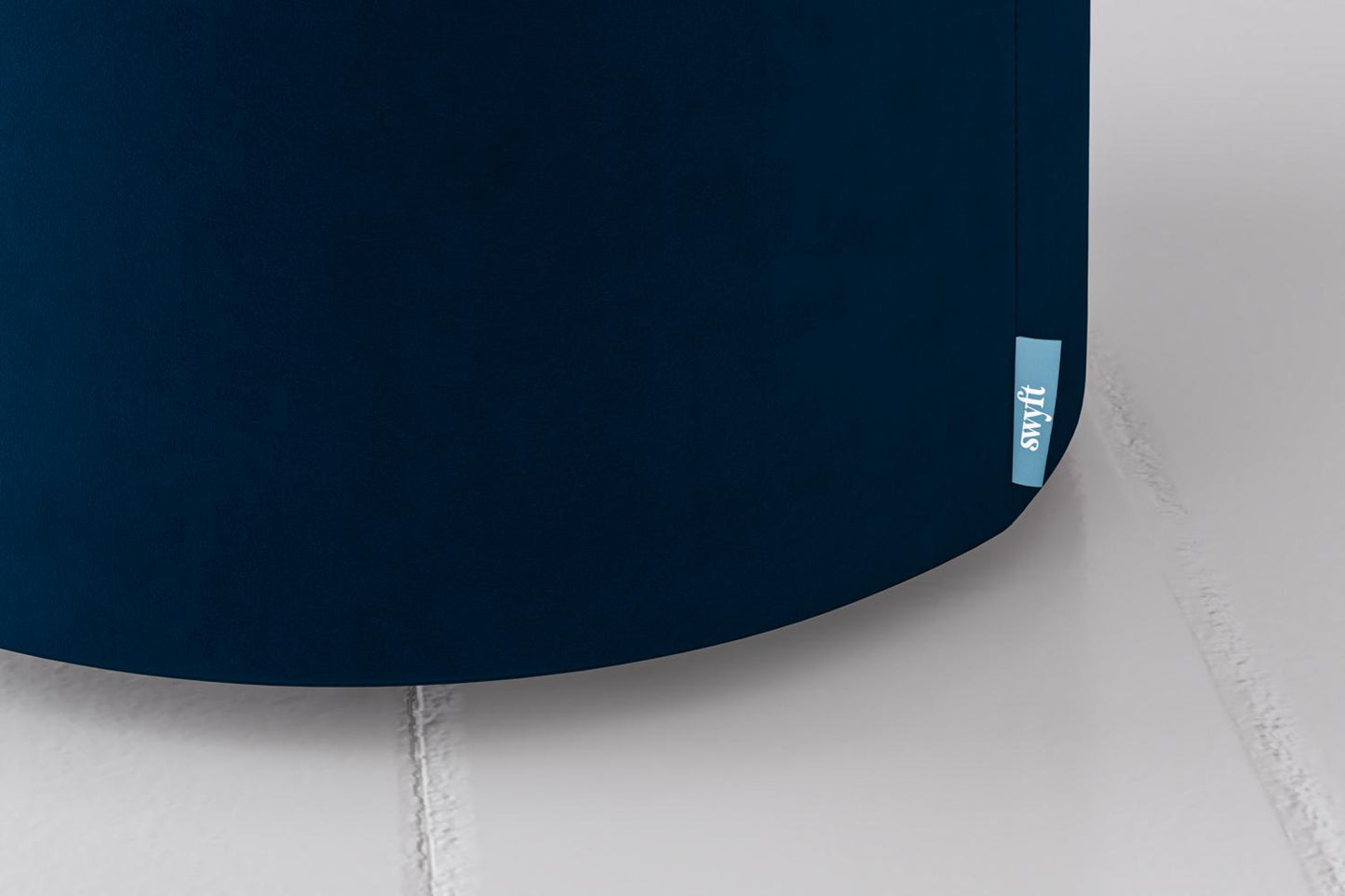 Polsterhocker 03, Indigoblau
