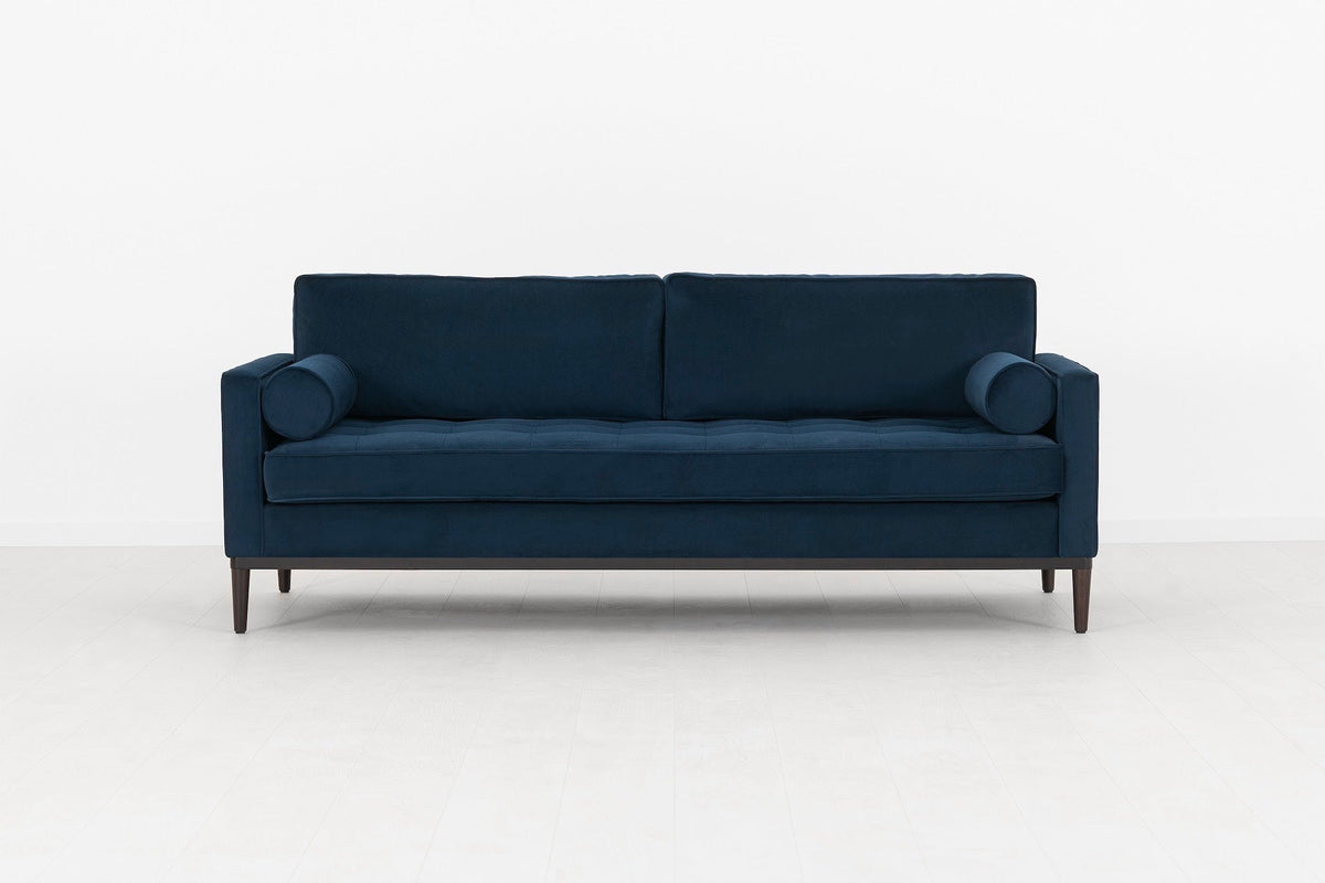 Model 02 Dreisitzer-Schlafsofa , Indigoblau