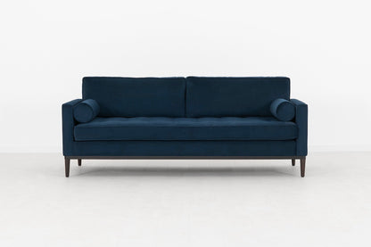 Model 02 Dreisitzer-Schlafsofa , Indigoblau